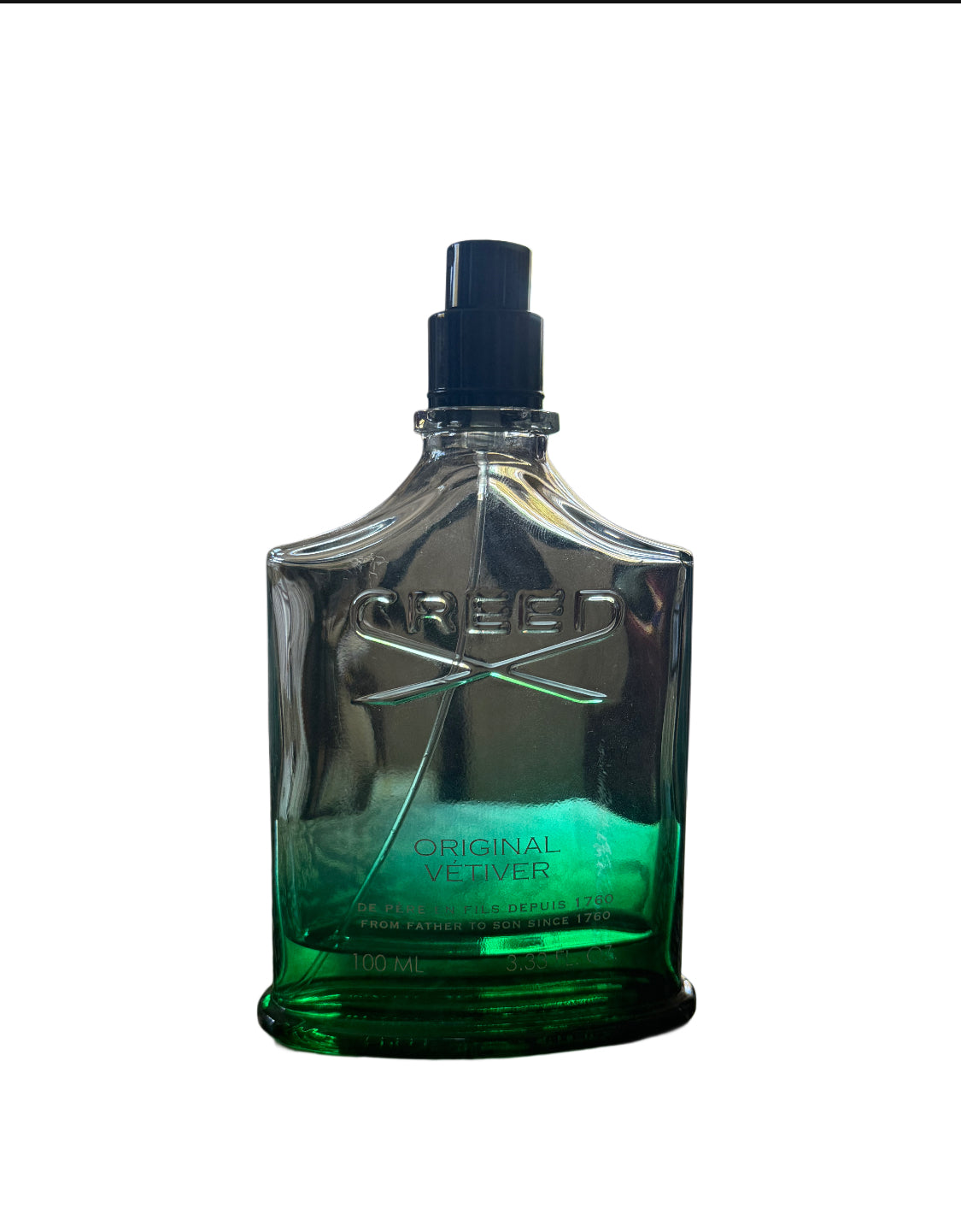 ORIGINAL VETIVER CREED PARTIAL BOTTLE NO CAP